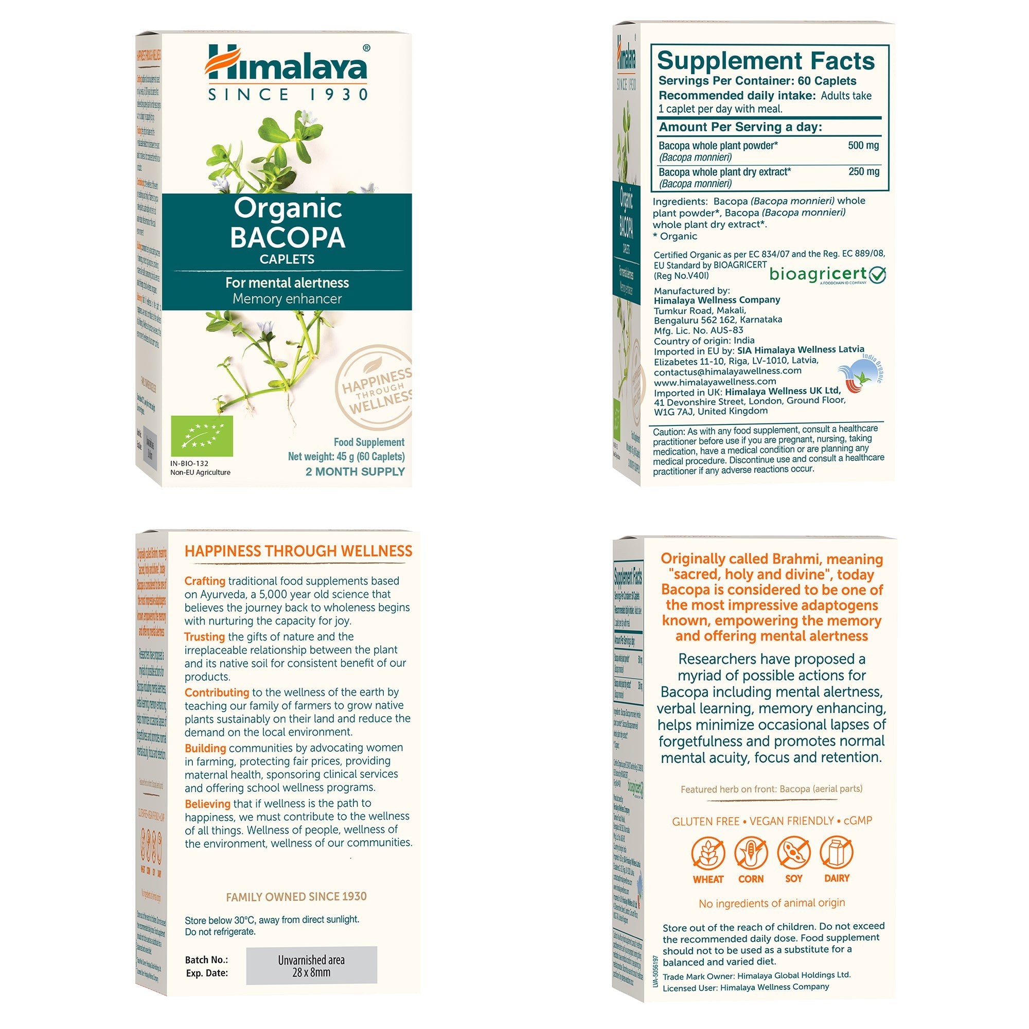 Bacopa - 60 cápsulas - Himalaya