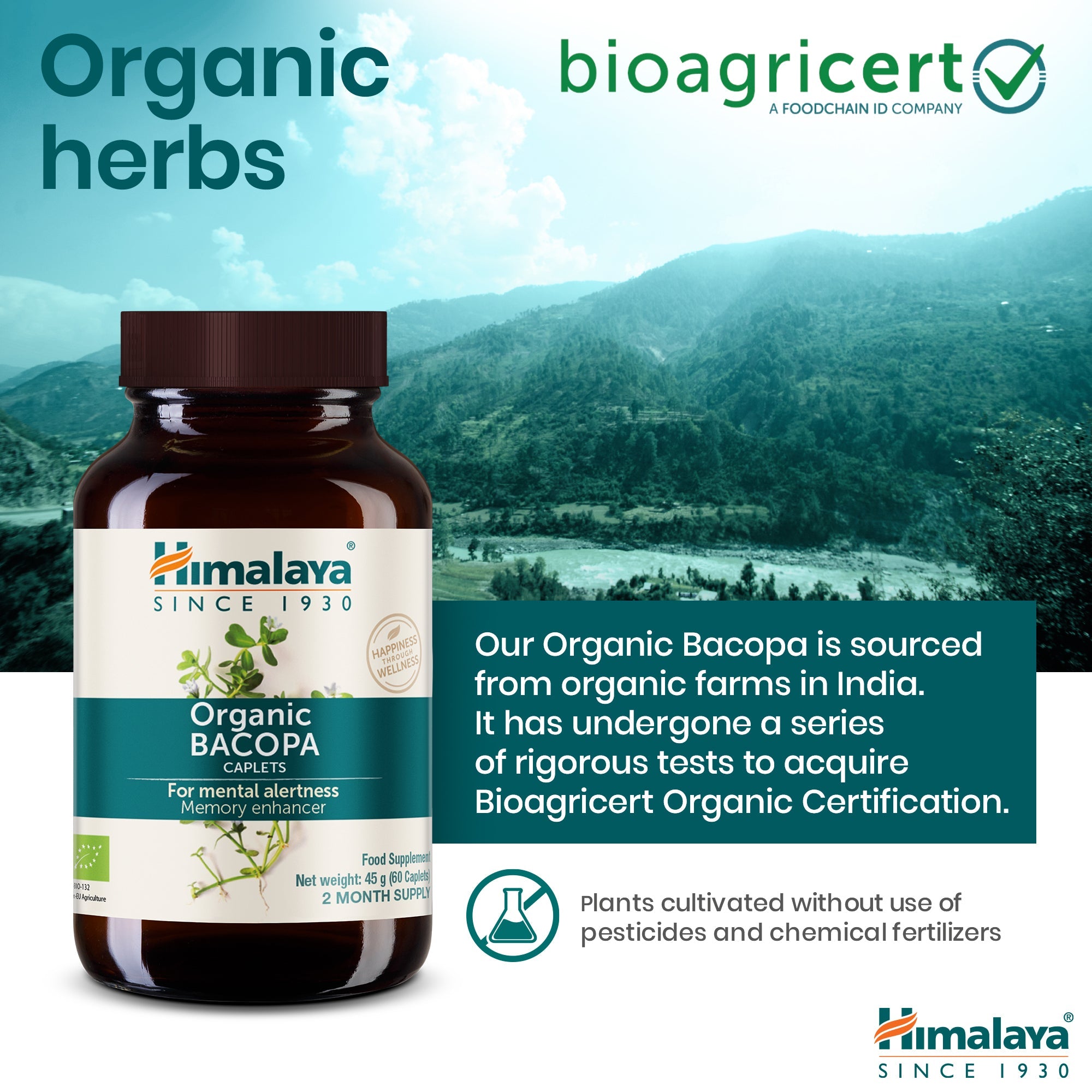 Bacopa - 60 cápsulas - Himalaya