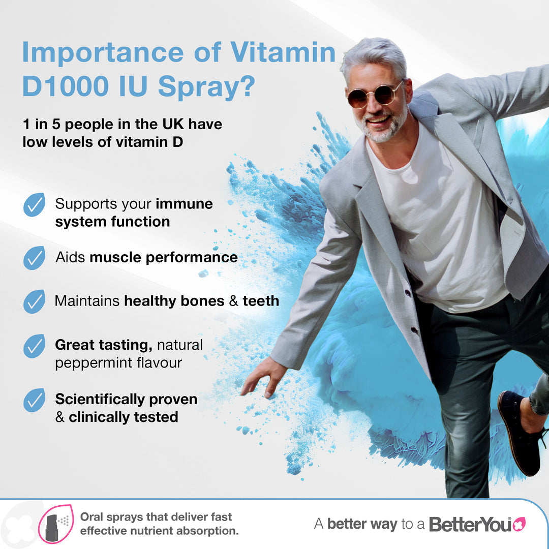 Spray oral diário de vitamina D D1000 - 15 ml., BetterYou
