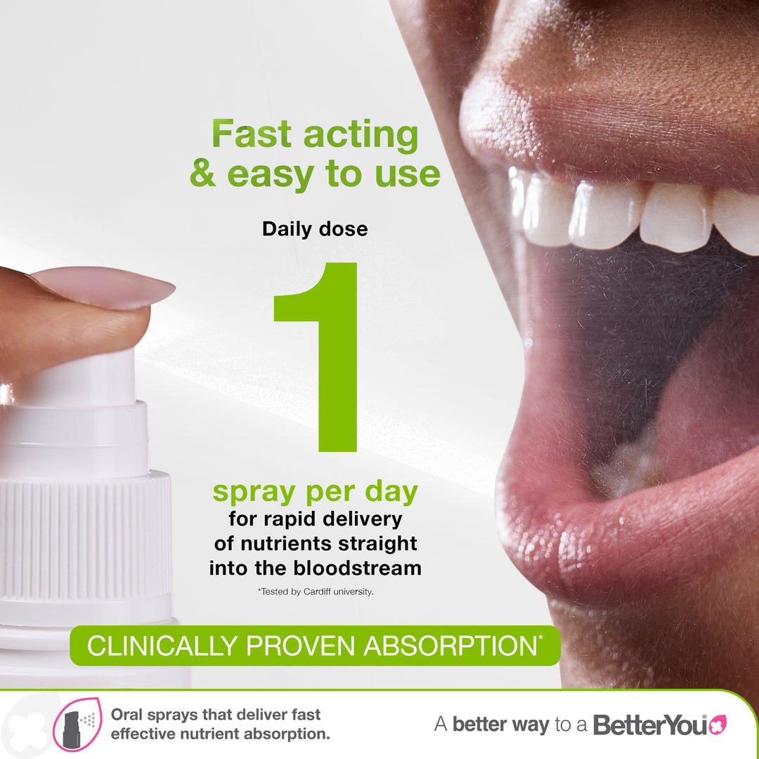 D3000, Spray Oral Diário de Vitamina D - 15 ml., BetterYou