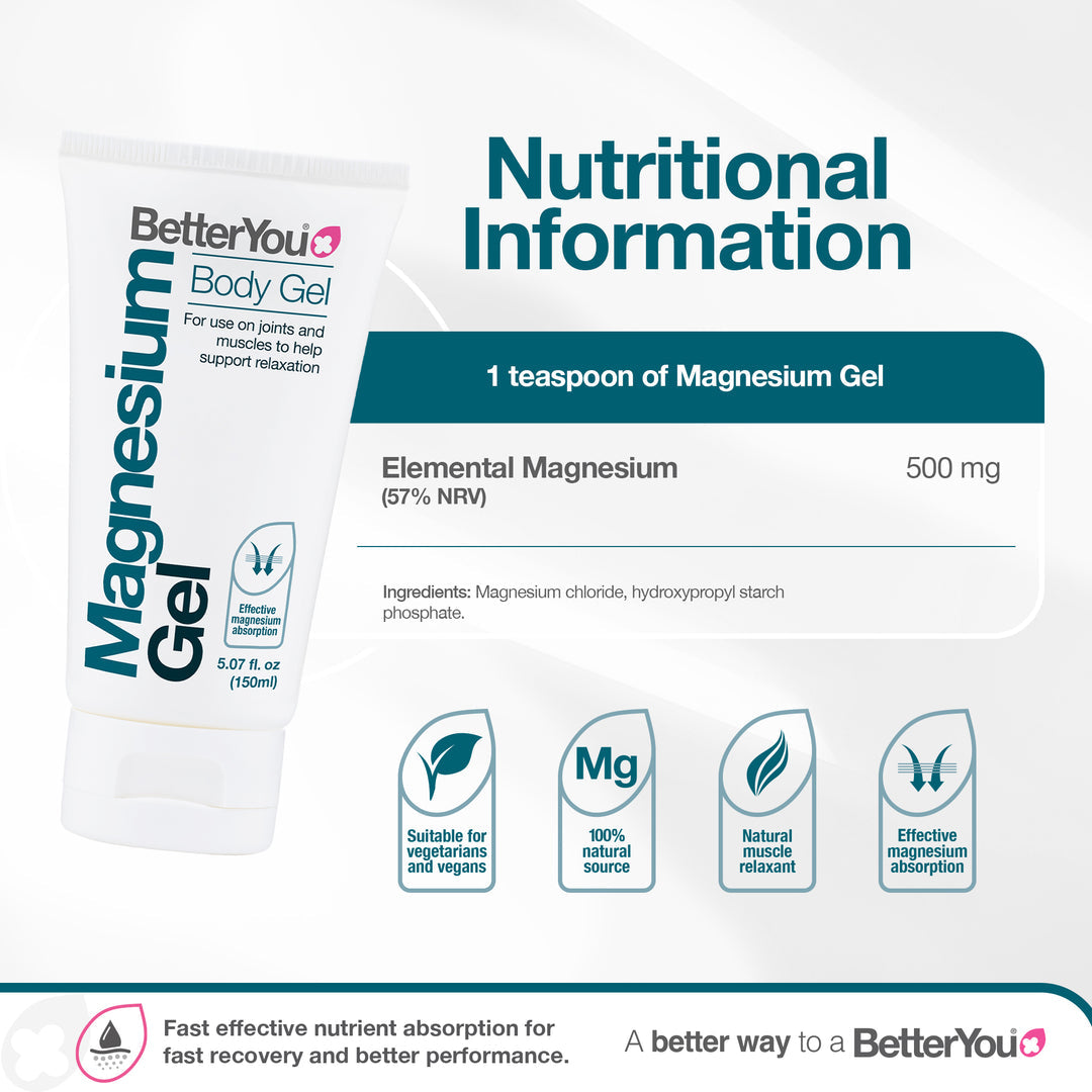 Gel de Magnésio - 150 ml., BetterYou