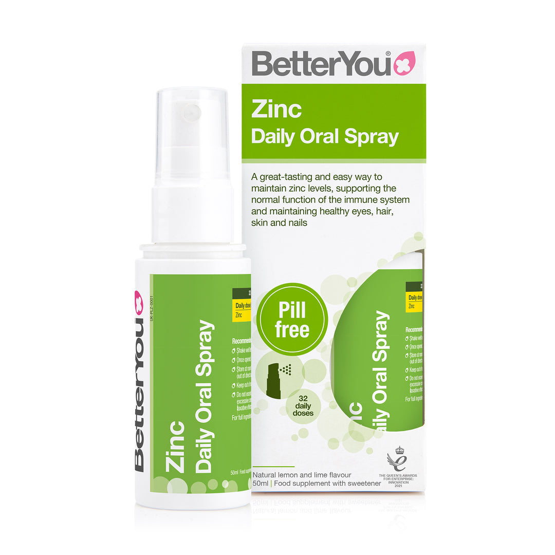 Spray oral diário de zinco, limão e lima naturais - 50 ml., BetterYou