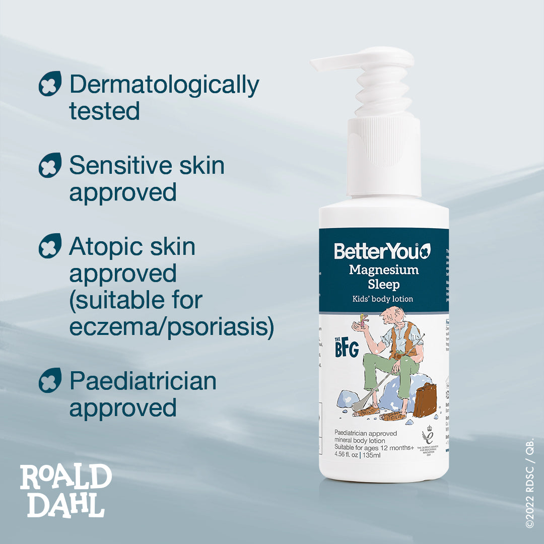 Loção Corporal Infantil Magnésio para Dormir - 135 ml., BetterYou