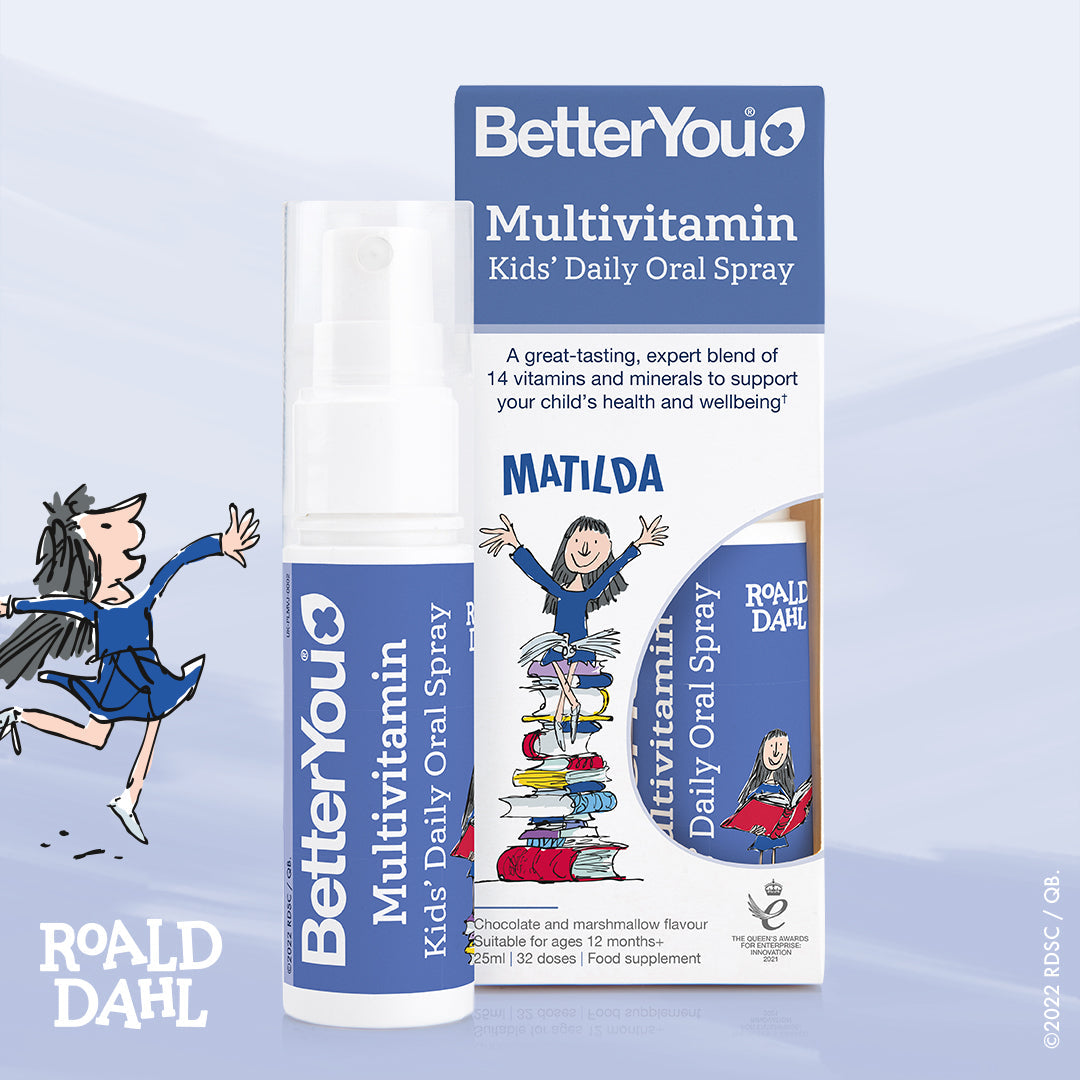 Spray oral diário multivitamínico infantil, chocolate e marshmallow - 25 ml., BetterYou