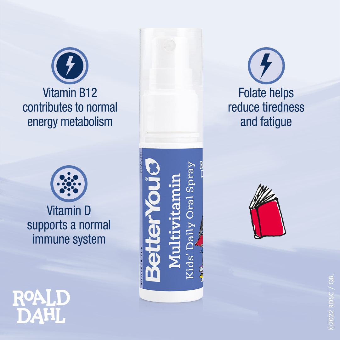 Spray oral diário multivitamínico infantil, chocolate e marshmallow - 25 ml., BetterYou