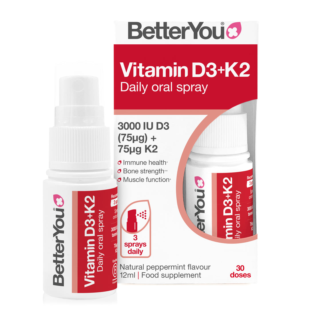 DLux+ Vitamina D+K2 Spray Oral Diário - 12 ml., BetterYou