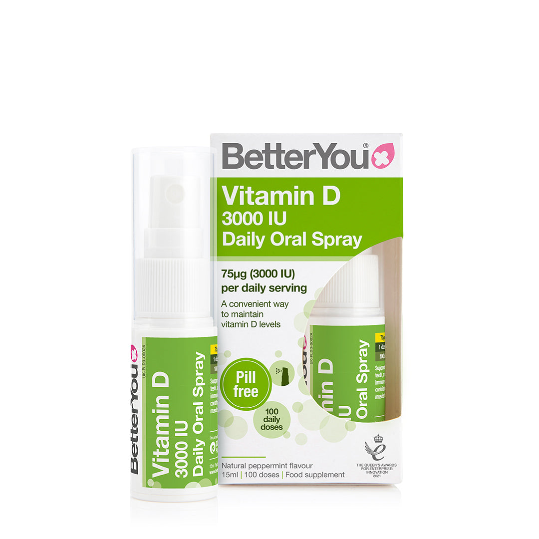 D3000, Spray Oral Diário de Vitamina D - 15 ml., BetterYou
