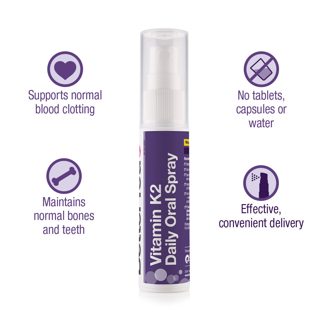 Spray oral diário de vitamina K2 - 25 ml., BetterYou