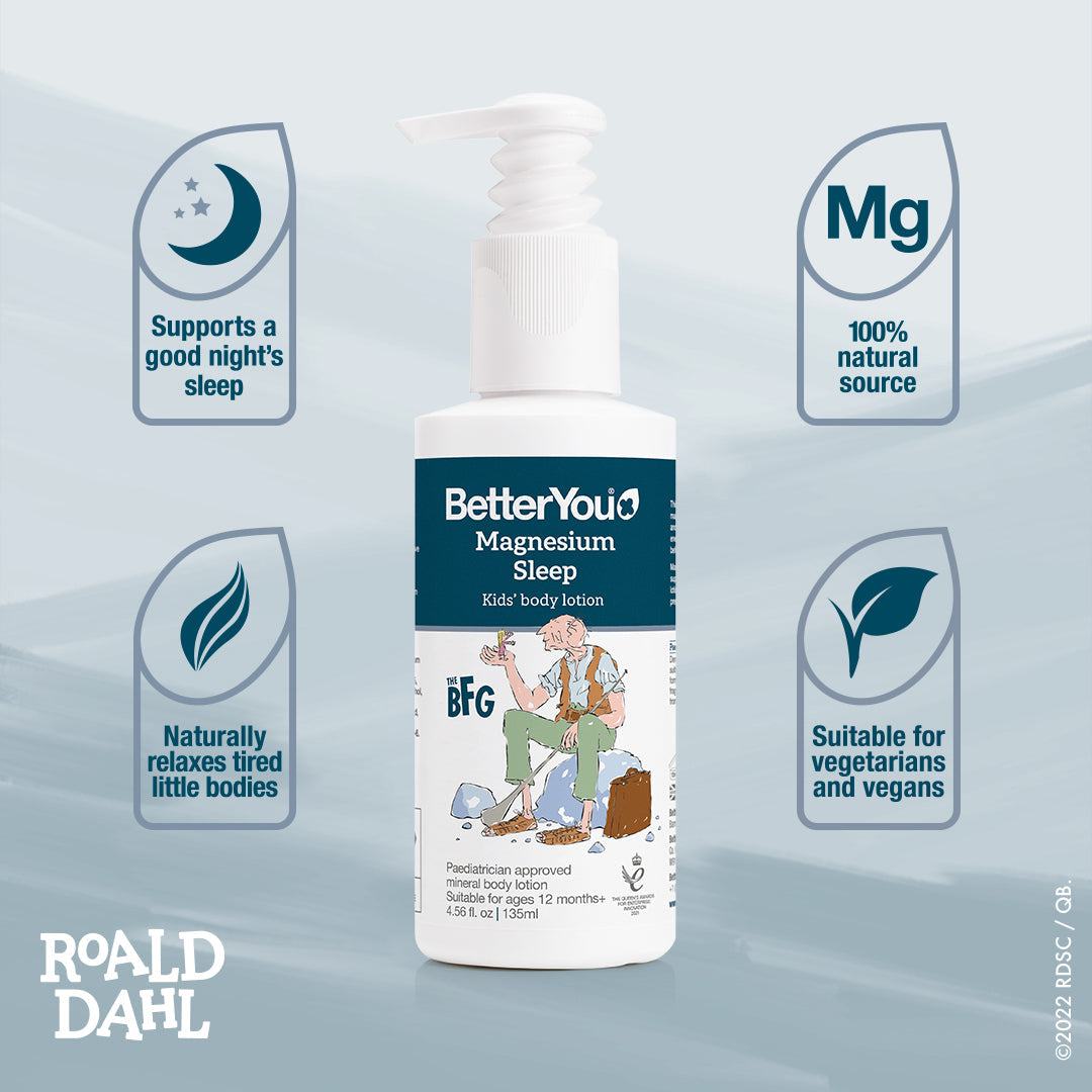 Loção Corporal Infantil Magnésio para Dormir - 135 ml., BetterYou