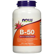 Vitamina B-50 - Vitamina B-50, 250 vcaps, Now Foods