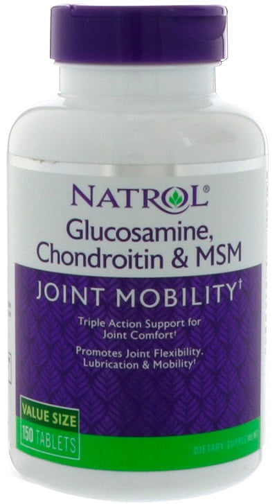 Glucosamina Condroitina e MSM - 150 comprimidos - Natrol