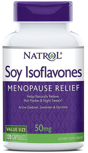 Isoflavonas de soja, 50mg - 120 cápsulas - Natrol
