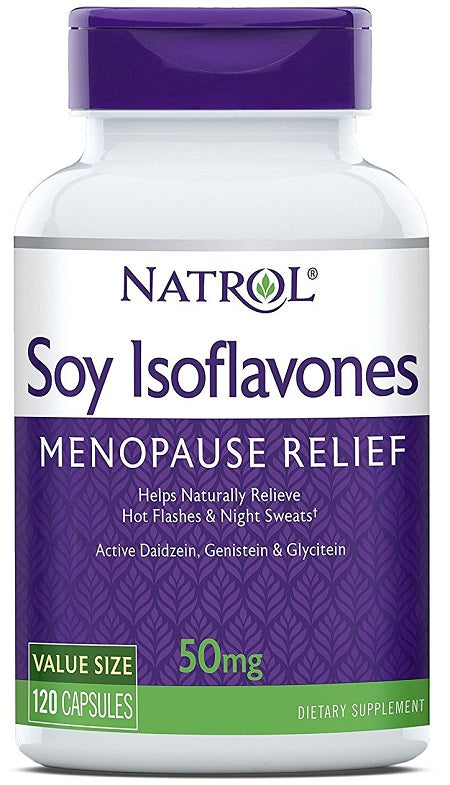 Isoflavonas de soja, 50mg - 120 cápsulas - Natrol