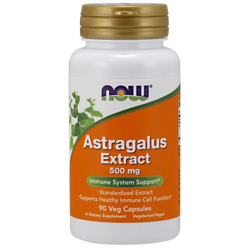 Extrato de Astragalus, 500mg, 90 vcaps, Now Foods