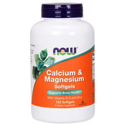 Cálcio e Magnésio com Vitamina D e Zinco, 120 softgels, Now Foods