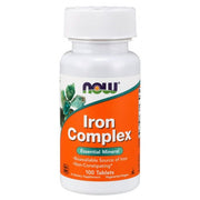 Complexo de Ferro, 100 comprimidos, Now Foods