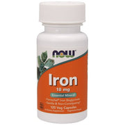 Ferro, 18mg, 120 vcaps, Now Foods