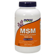 MSM Metilsulfonilmetano - 1500mg, 200 comprimidos, Now Foods