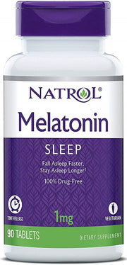 Melatonina de Liberação Lenta - 1mg - 90 comprimidos - Natrol