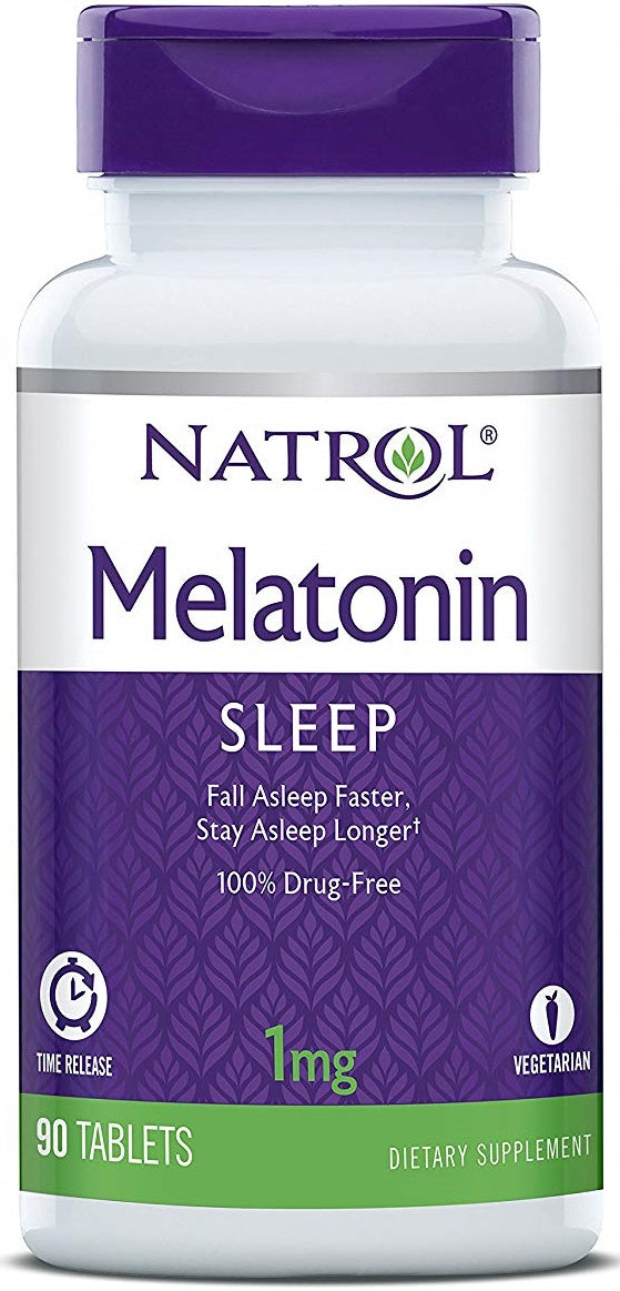 Melatonina de Liberação Lenta - 1mg - 90 comprimidos - Natrol