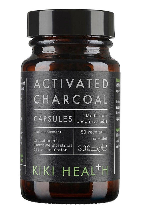 Carvão Ativado - 300mg - 50 cápsulas vegetais - KIKI Health