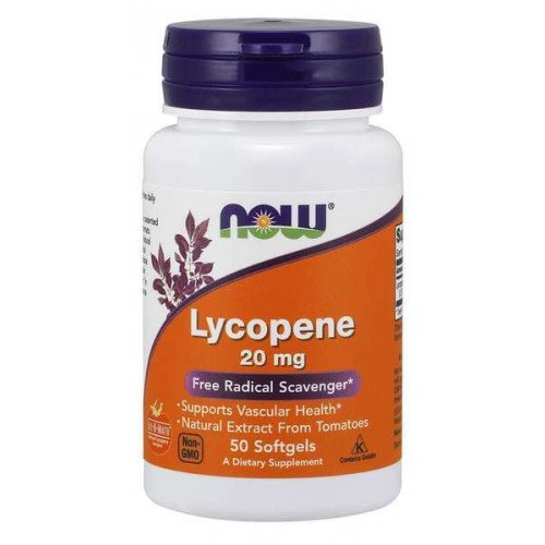 Licopeno - 20mg, 50 softgels, Now Foods