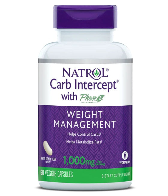 Carb Intercept com Fase 2 - 60 vcaps - Natrol
