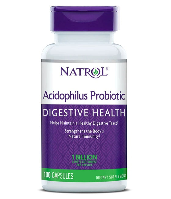 Probiótico Acidophilus - 100 cápsulas - Natrol