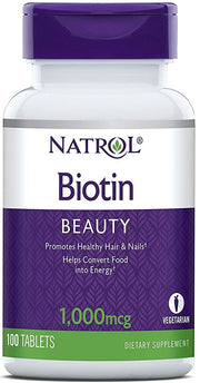 Biotina - 1000mcg - 100 comprimidos - Natrol