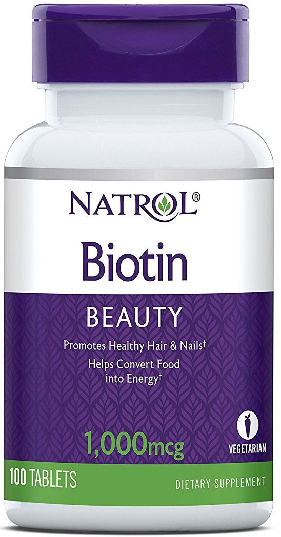 Biotina - 1000mcg - 100 comprimidos - Natrol