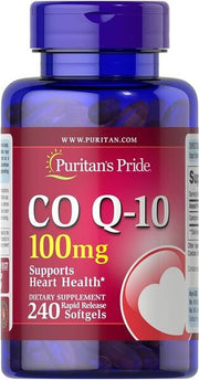 CoQ10 - 100mg - 240 cápsulas gelatinosas - Puritan's Pride