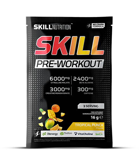 Skill Pre-Workout, Tropical Punch  - 16 grams (1 serving) - Skill Nutrition