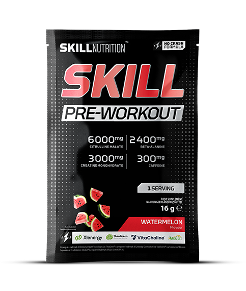 Skill Pre-Workout, Watermelon  - 16 grams (1 serving) - Skill Nutrition