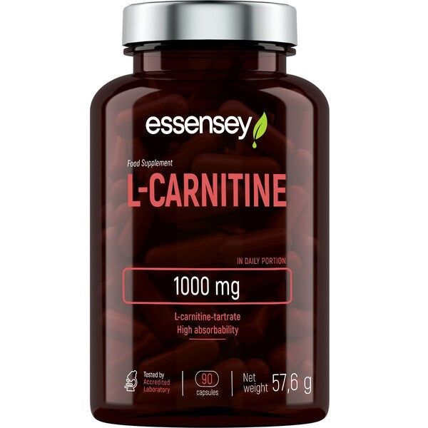 L-Carnitina, 1000mg - 90 cápsulas - Essensey