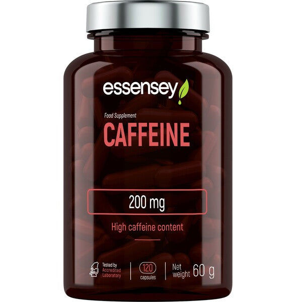 Cafeína, 200mg - 120 cápsulas - Essensey