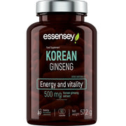 Ginseng Coreano, 500mg - 90 cápsulas - Essensey