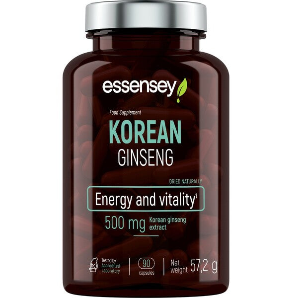 Ginseng Coreano, 500mg - 90 cápsulas - Essensey