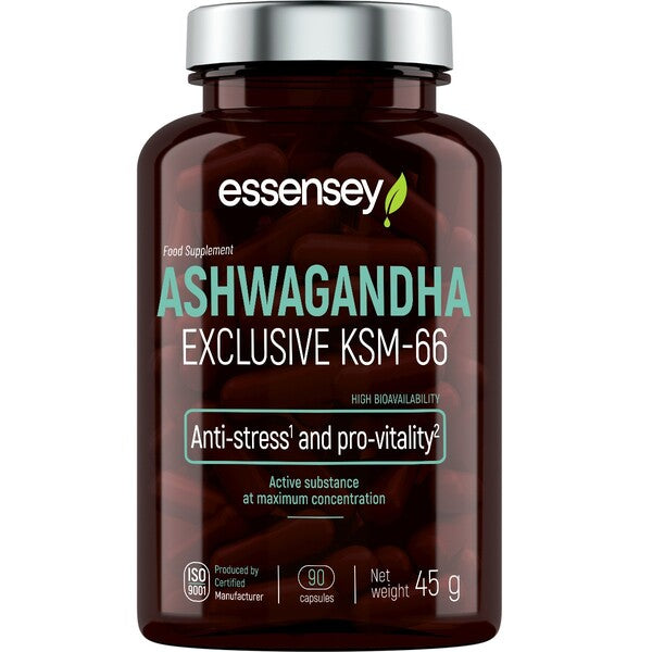 Ashwagandha Exclusive, KSM-66 - 90 cápsulas - Essensey