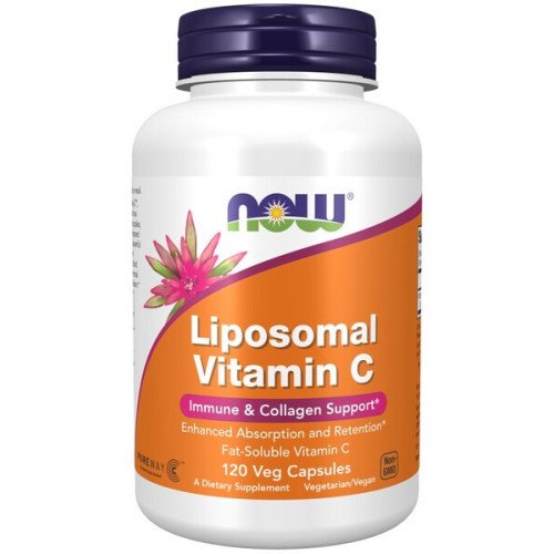 Vitamina C lipossomal, 120 vcaps, Now Foods