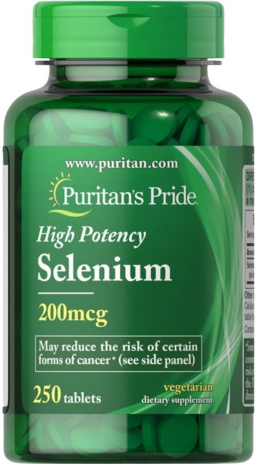 Selênio - 200mcg - 250 comprimidos - Puritan's Pride