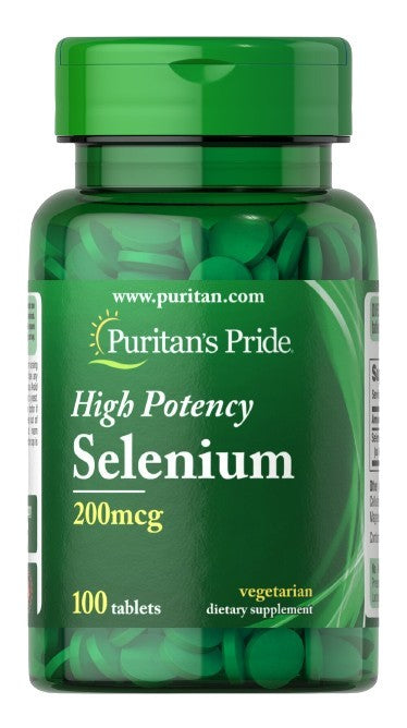 Selênio - 200mcg - 100 comprimidos - Puritan's Pride