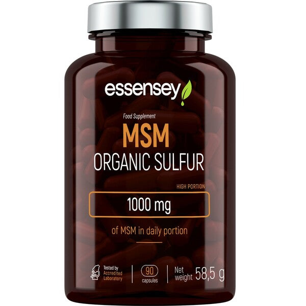 Enxofre MSM, 1000mg - 90 cápsulas - Essensey