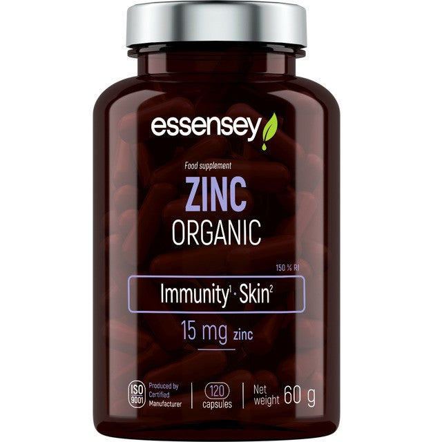 Zinco, 15mg - 120 cápsulas - Essensey
