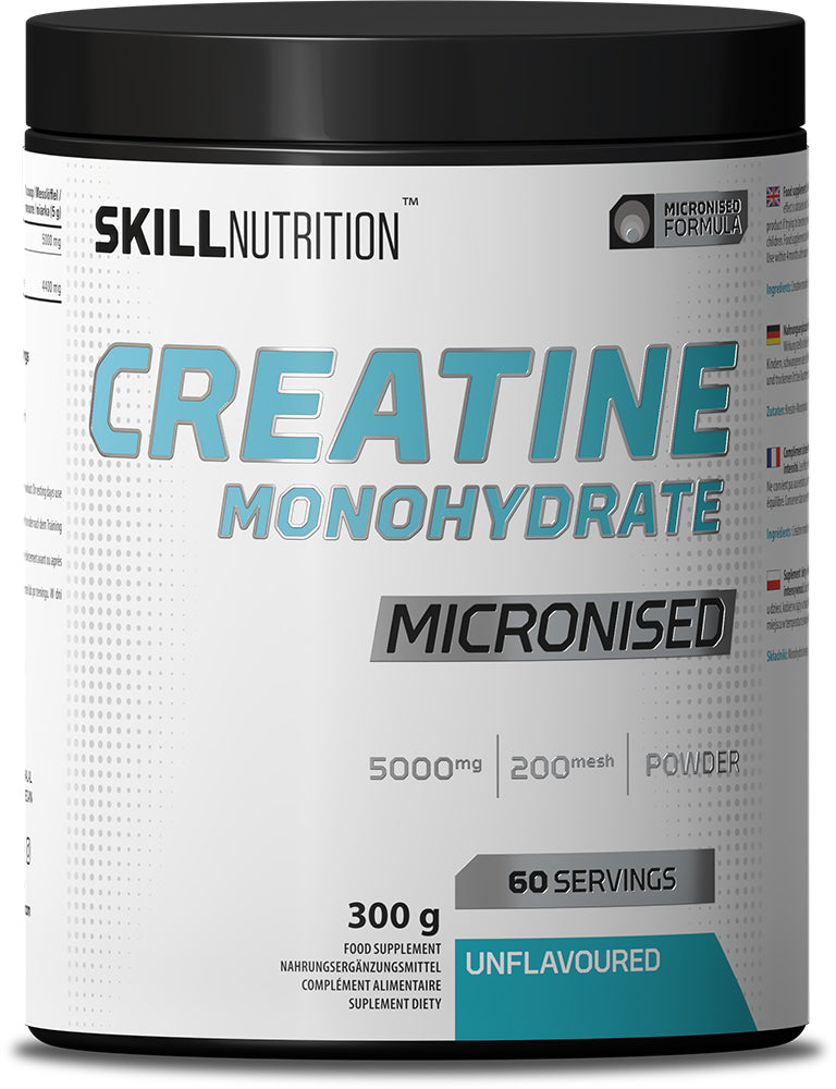 Micronised Creatine Monohydrate Unflavoured  - 300 grams - Skill Nutrition