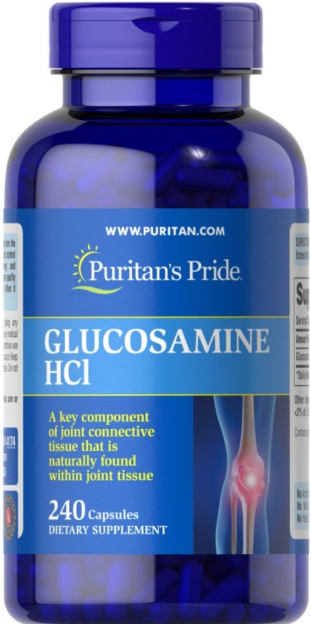 Glucosamina HCl - 240 cápsulas - Puritan's Pride