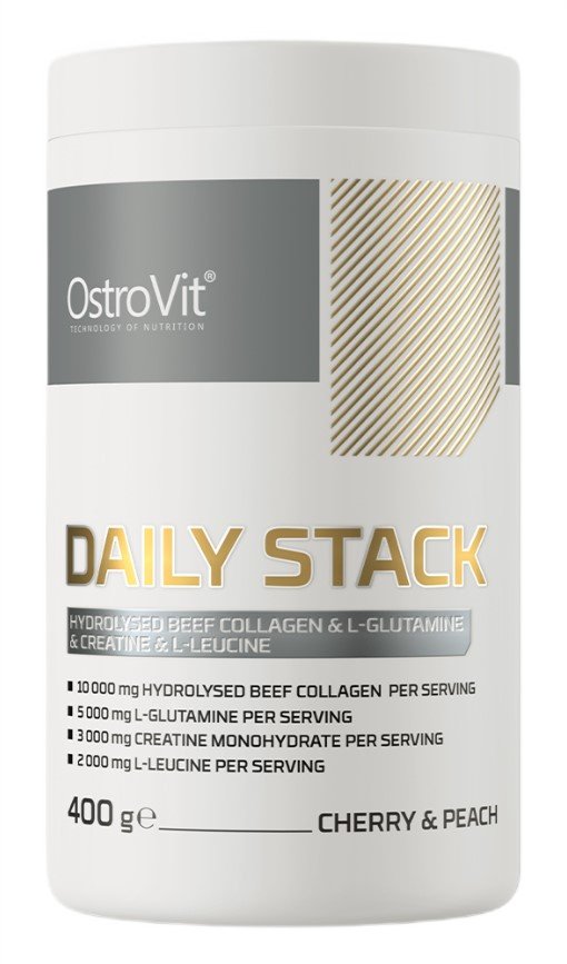 Daily Stack, Cereja e Pêssego - 400 gramas - OstroVit