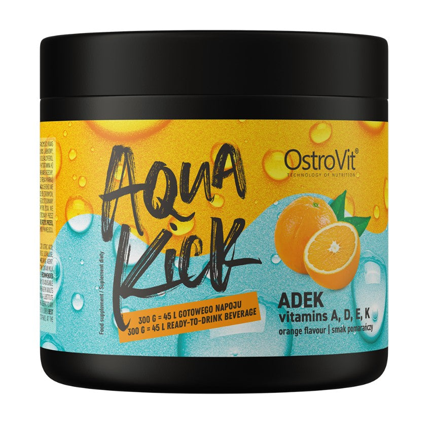 Aqua Kick ADEK, Laranja - 300 gramas - OstroVit