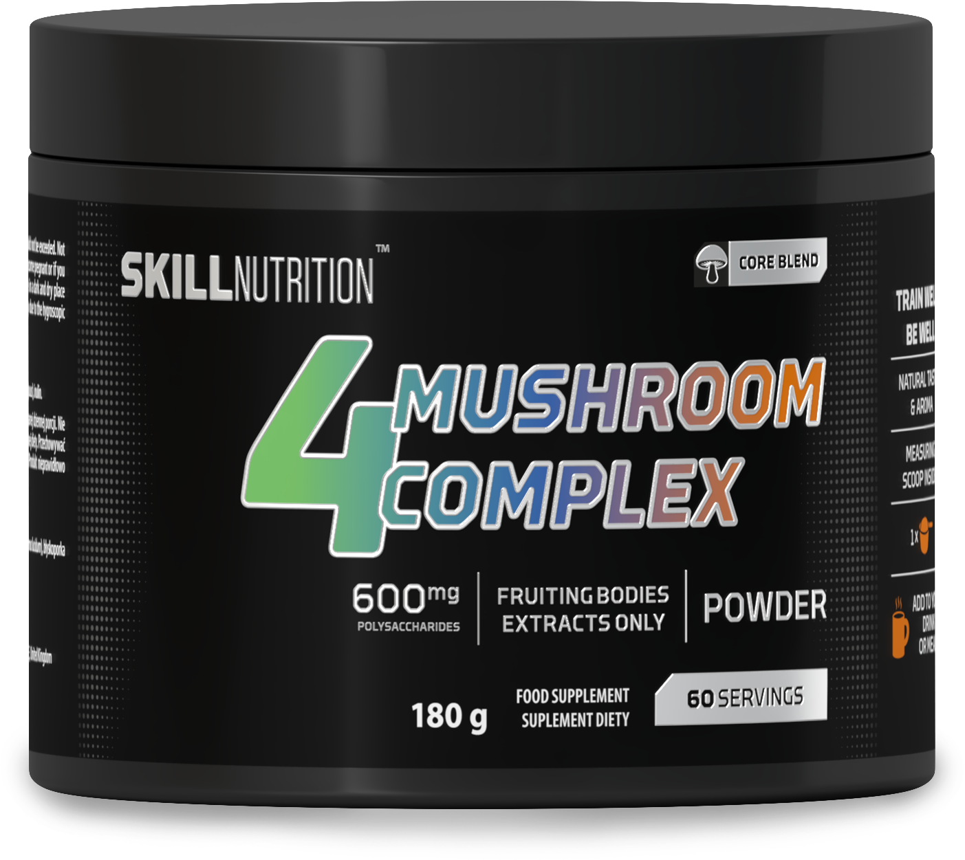 4 Mushroom Complex  - 180 grams - Skill Nutrition