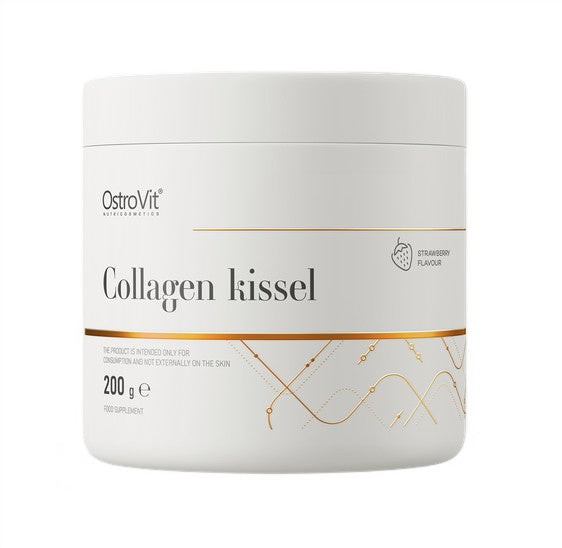 Kissel de Colágeno, Morango - 200 gramas - OstroVit