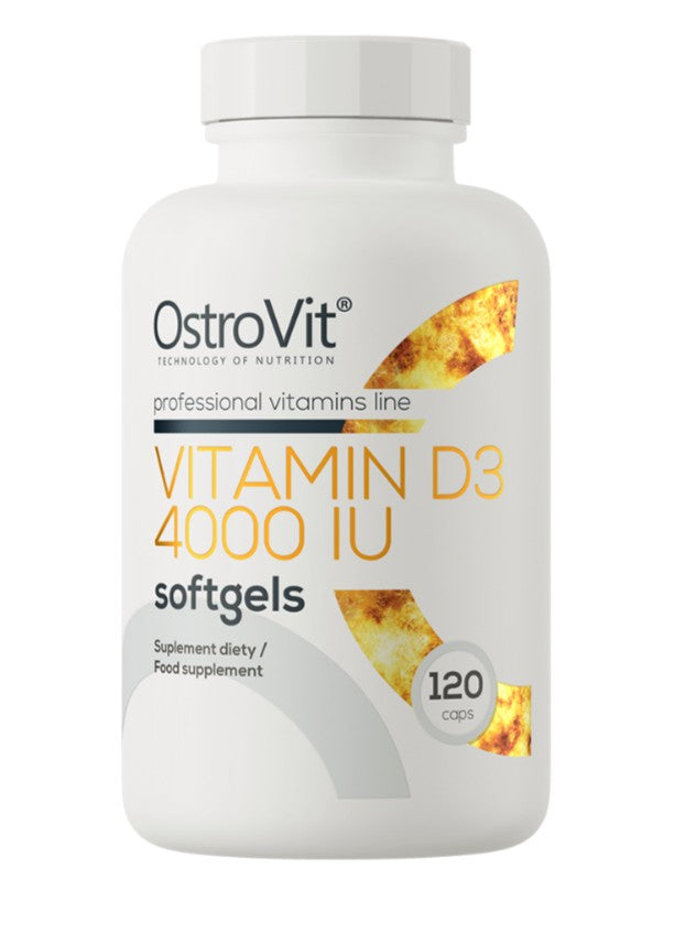 Vitamina D3 4000 - 120 cápsulas gelatinosas - OstroVit